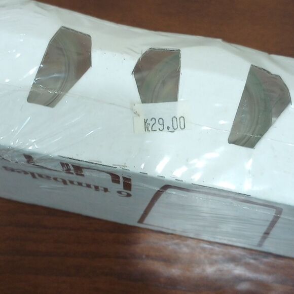 NEW! Set of 6 Vintage Luminarc 6 oz Hand Painted Balloon Print Drinking Glasses - Picture 4 of 5